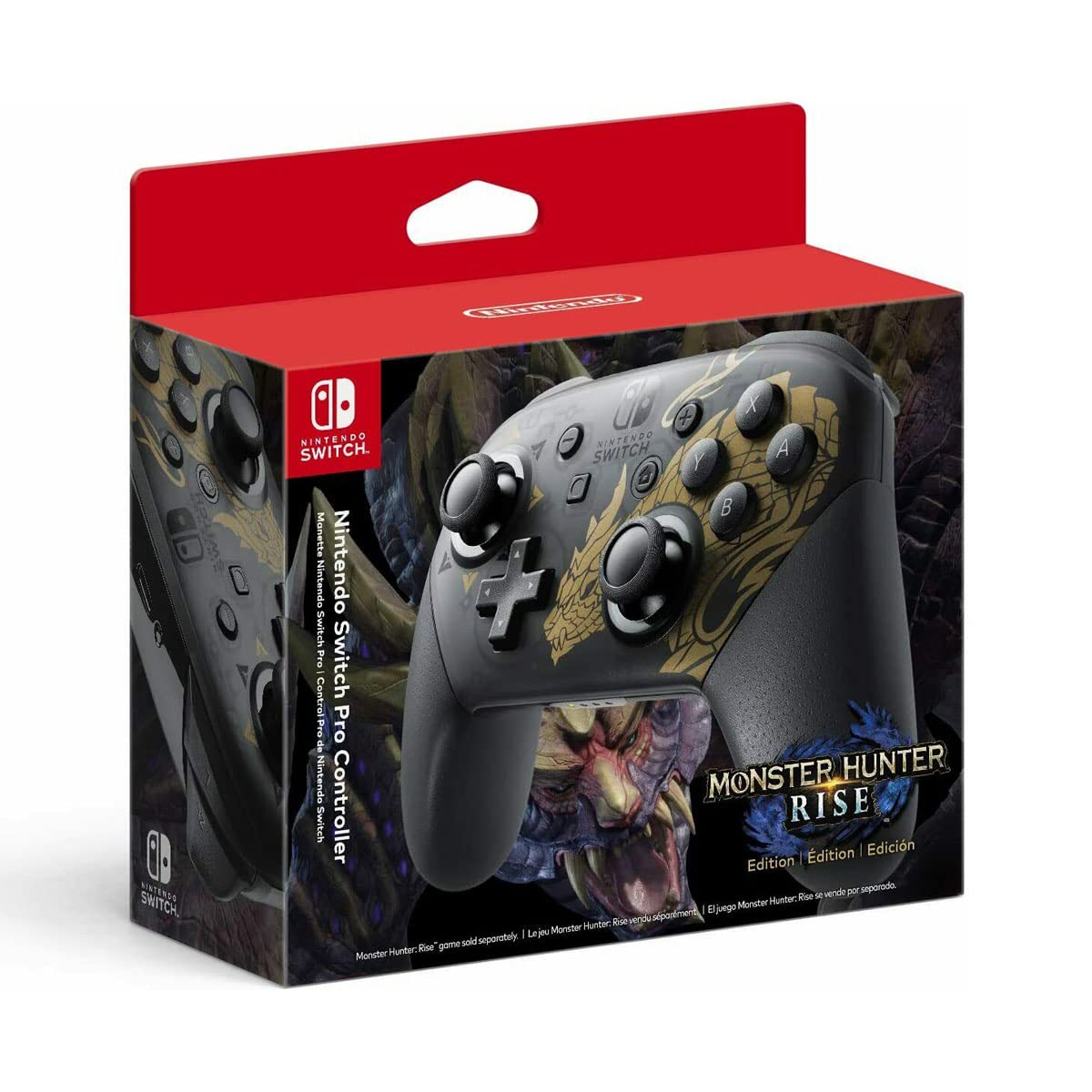 Nintendo Switch Pro Controller - Monster Hunter Rise Edition