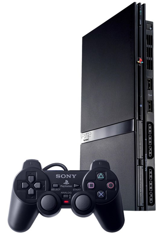 PS2 Konsole Slim - Schwarz