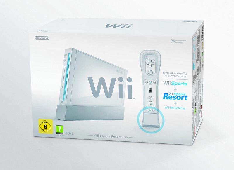 Wii Konsole - Wii Sports & Resort Pack - Weiß