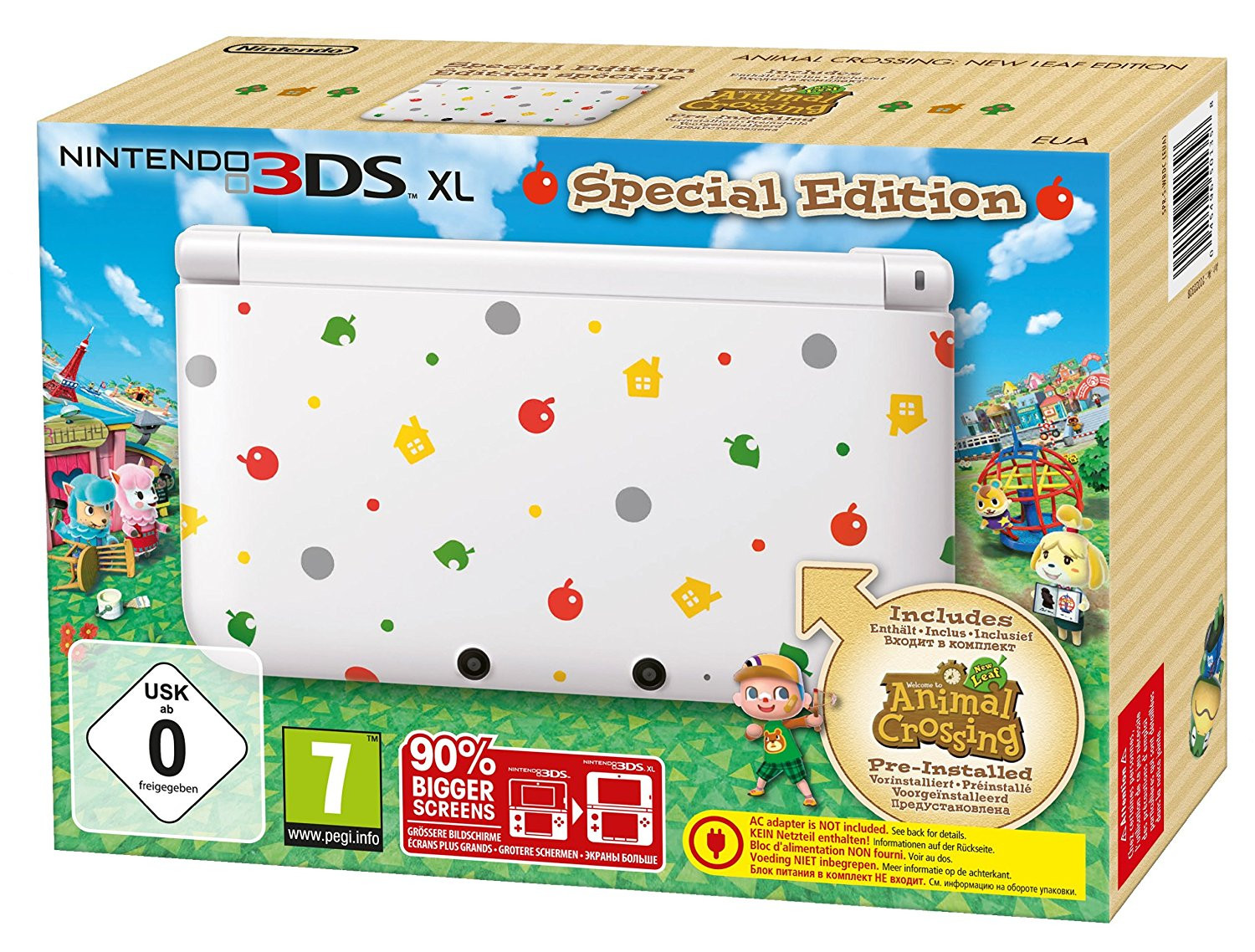 Nintendo 3DS XL Konsole inkl. Animal Crossing - Weiß