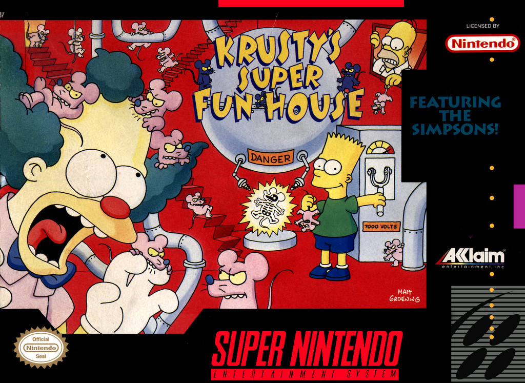 Krusty's Super Fun House - [SNES]