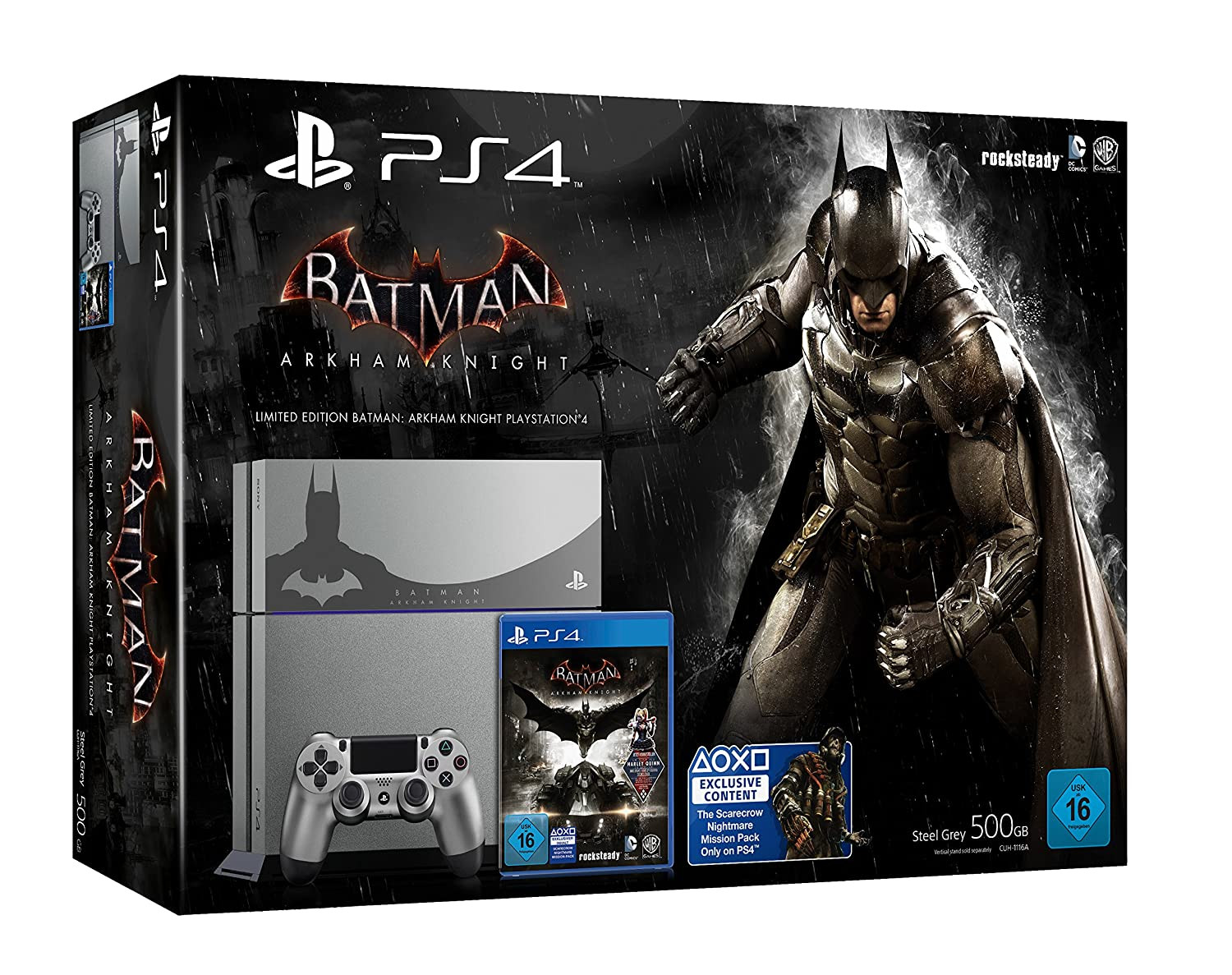 PS4 Konsole 500GB - Batman Arkham Knight Limited Edition