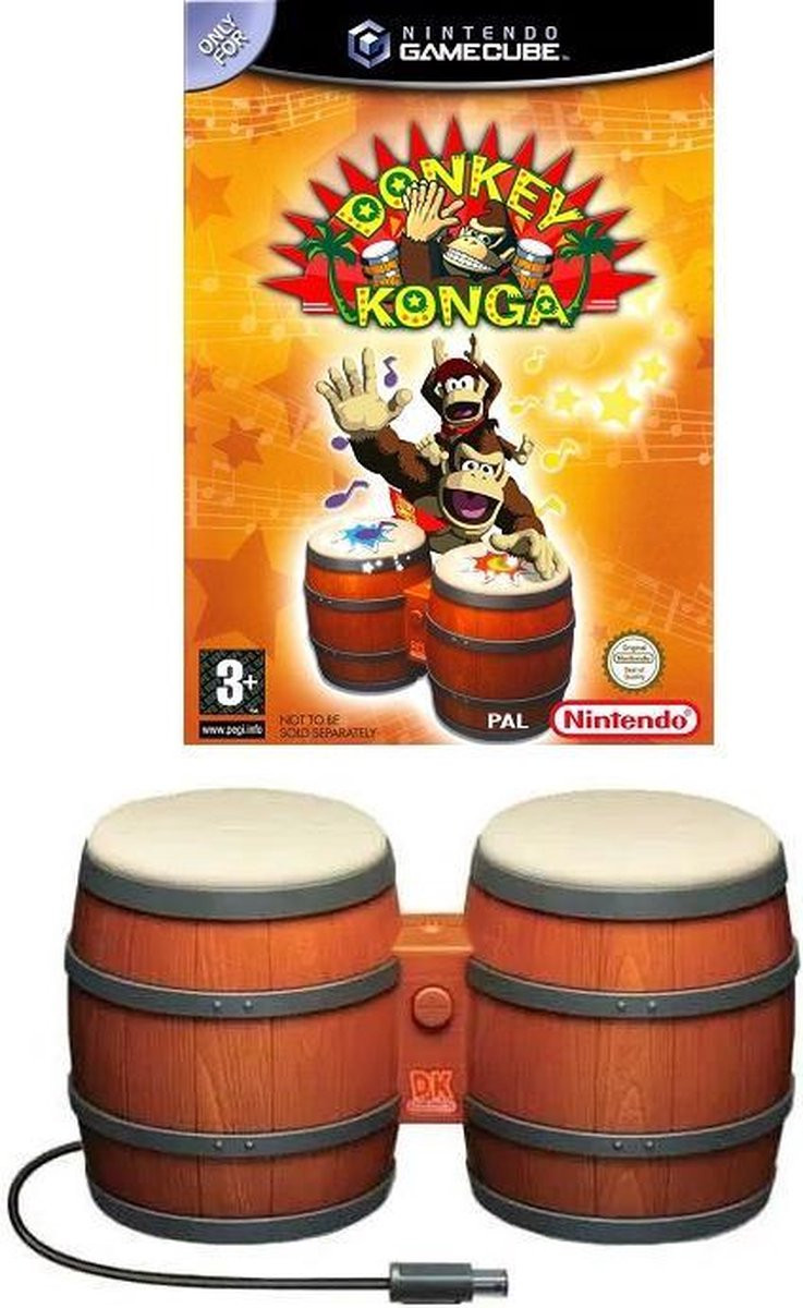 Donkey Konga inkl. Bongocontroller - [GameCube]