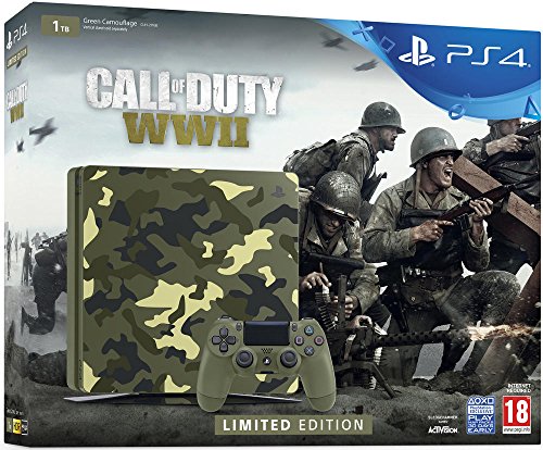 PS4 Slim Konsole 1TB - Call of Duty: WWII Limited Edition