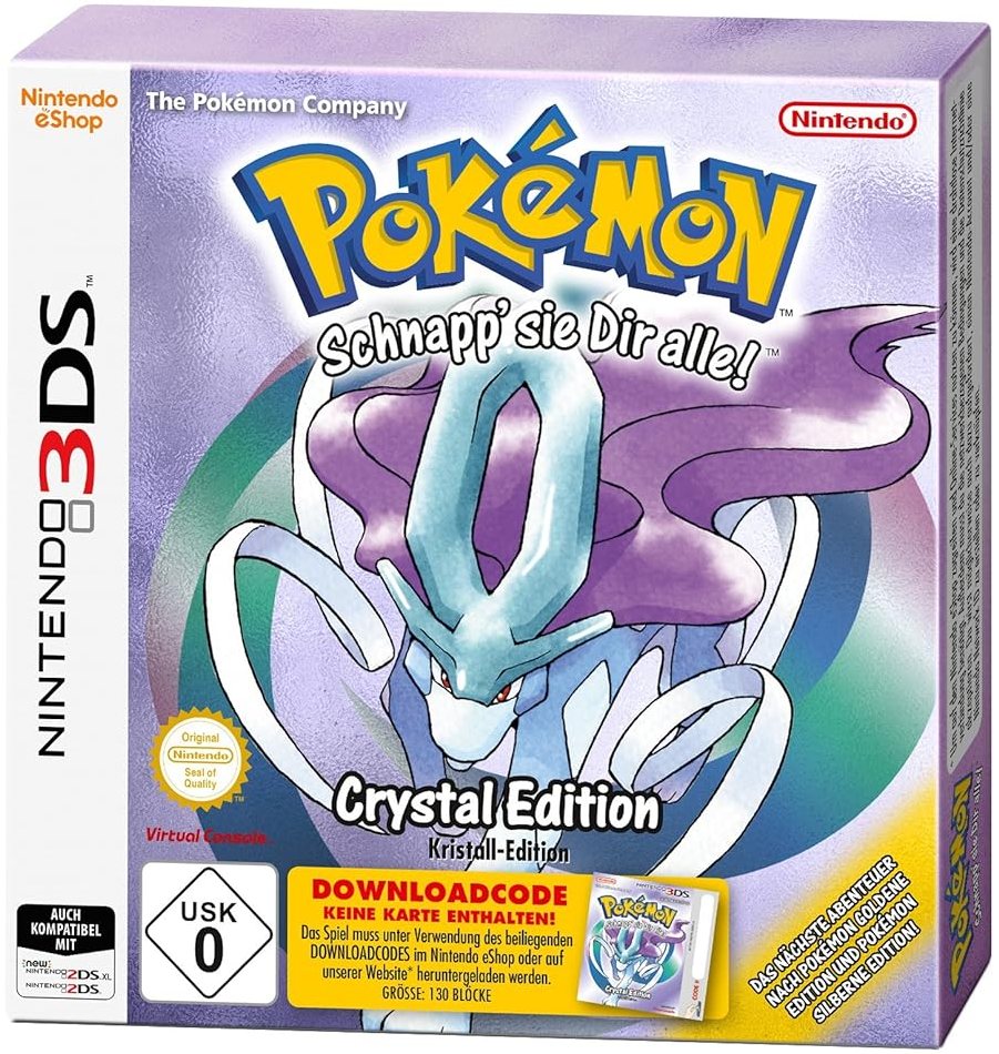 Pokemon Kristall-Edition (Code in der Box) - [3DS]