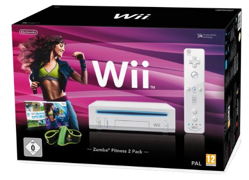 Wii Konsole - Wii Sports & Zumba Fitness 2 Pack - Weiß