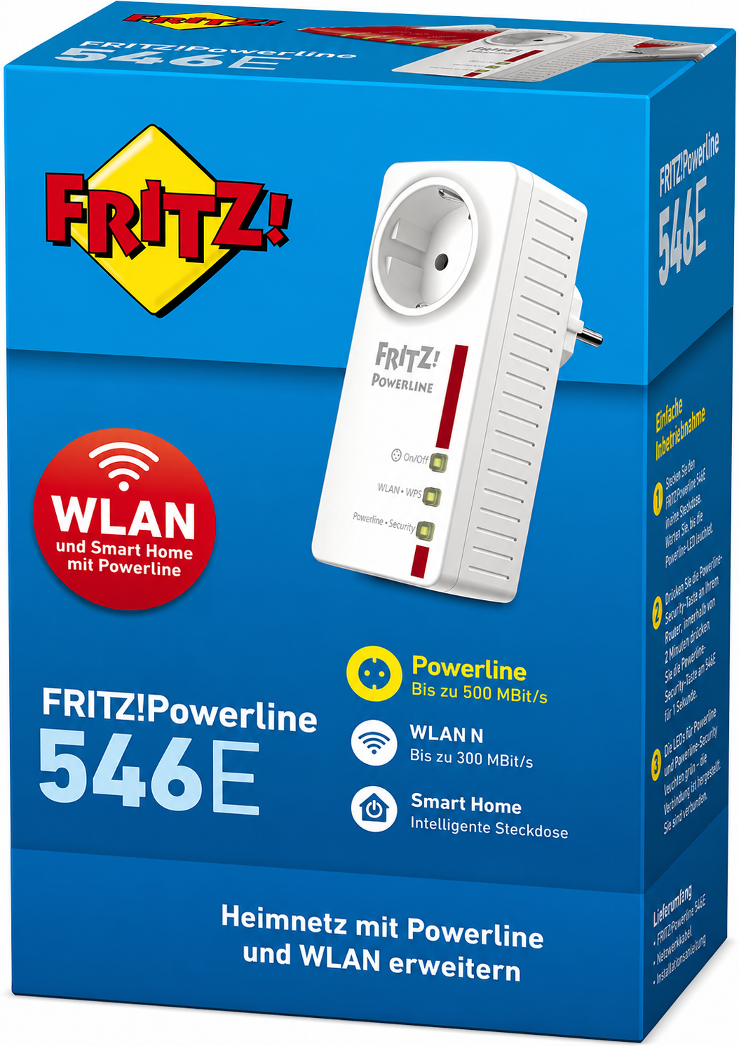 FRITZ!Powerline 546E Einzeladapter