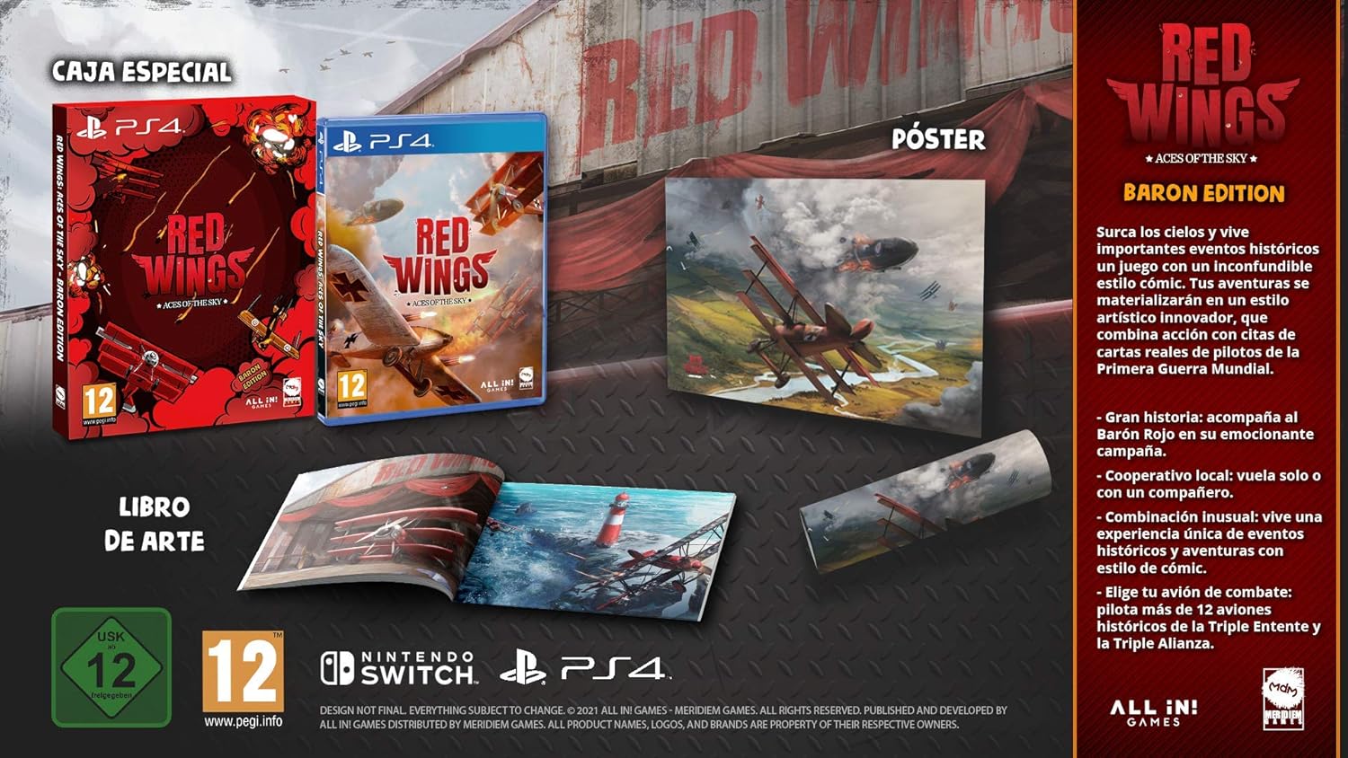 Red Wings ! ACES of Liberty - Baron Edition - [Switch}