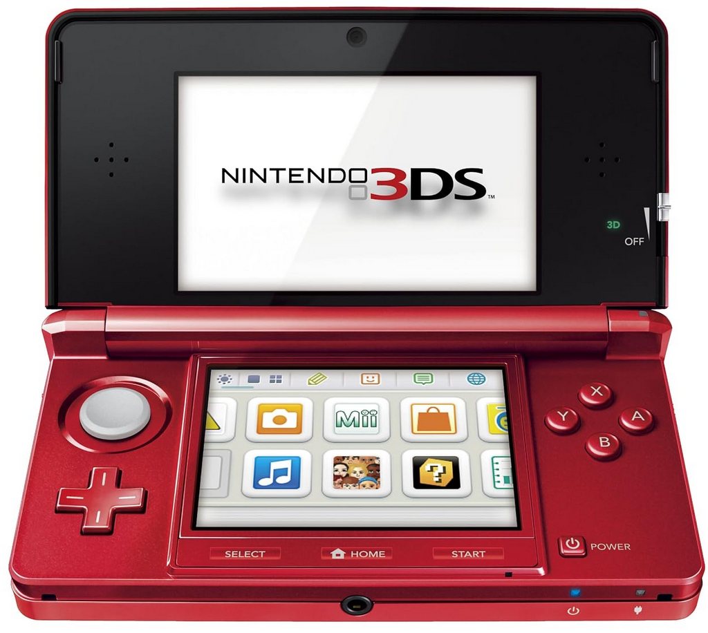 Nintendo 3DS Konsole - Metallic-Rot
