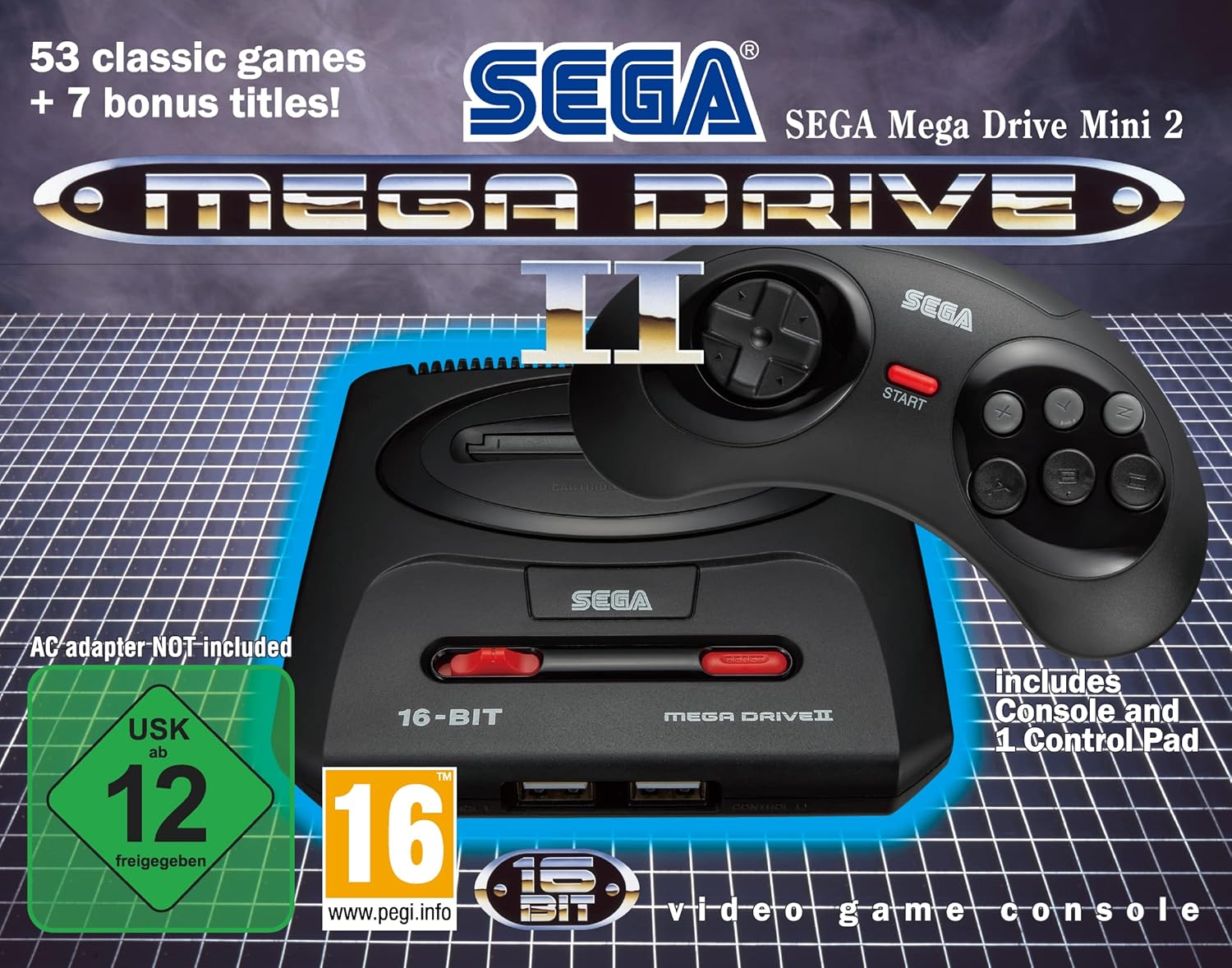 SEGA Mega Drive Mini 2 - Schwarz