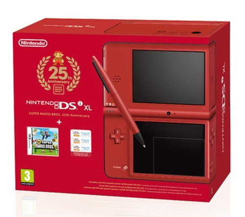 Nintendo DSi XL Konsole (Mario Jubiläums-Edition) - Rot