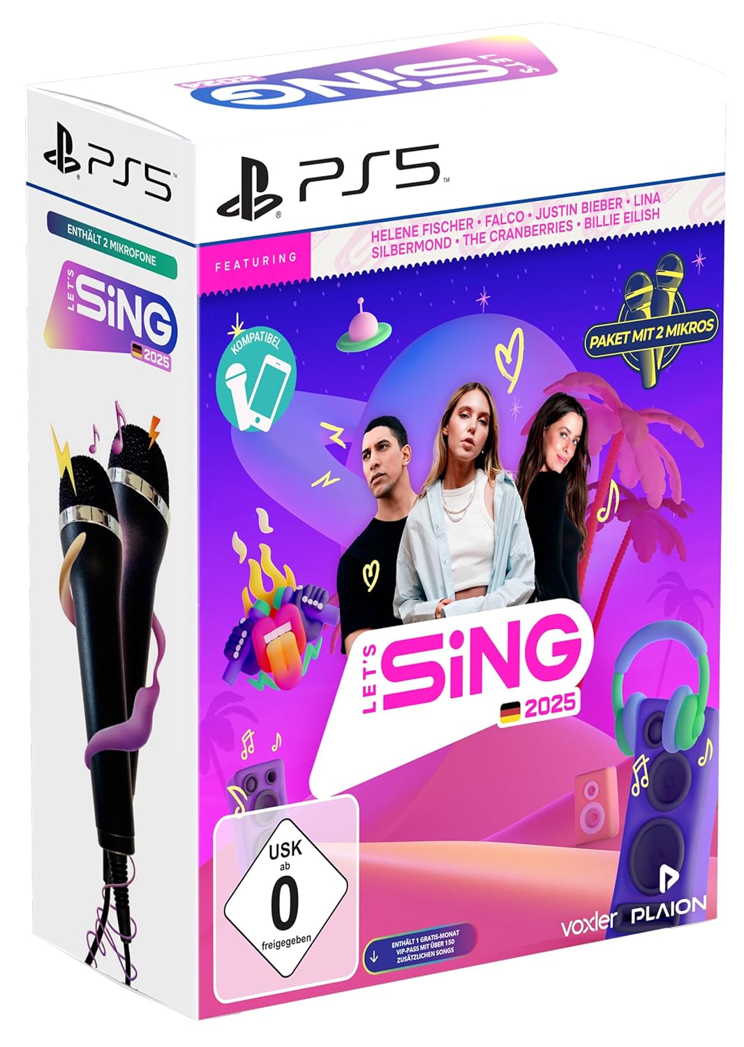 Let's Sing 2025 German Version + 2 Mics - [PS5]