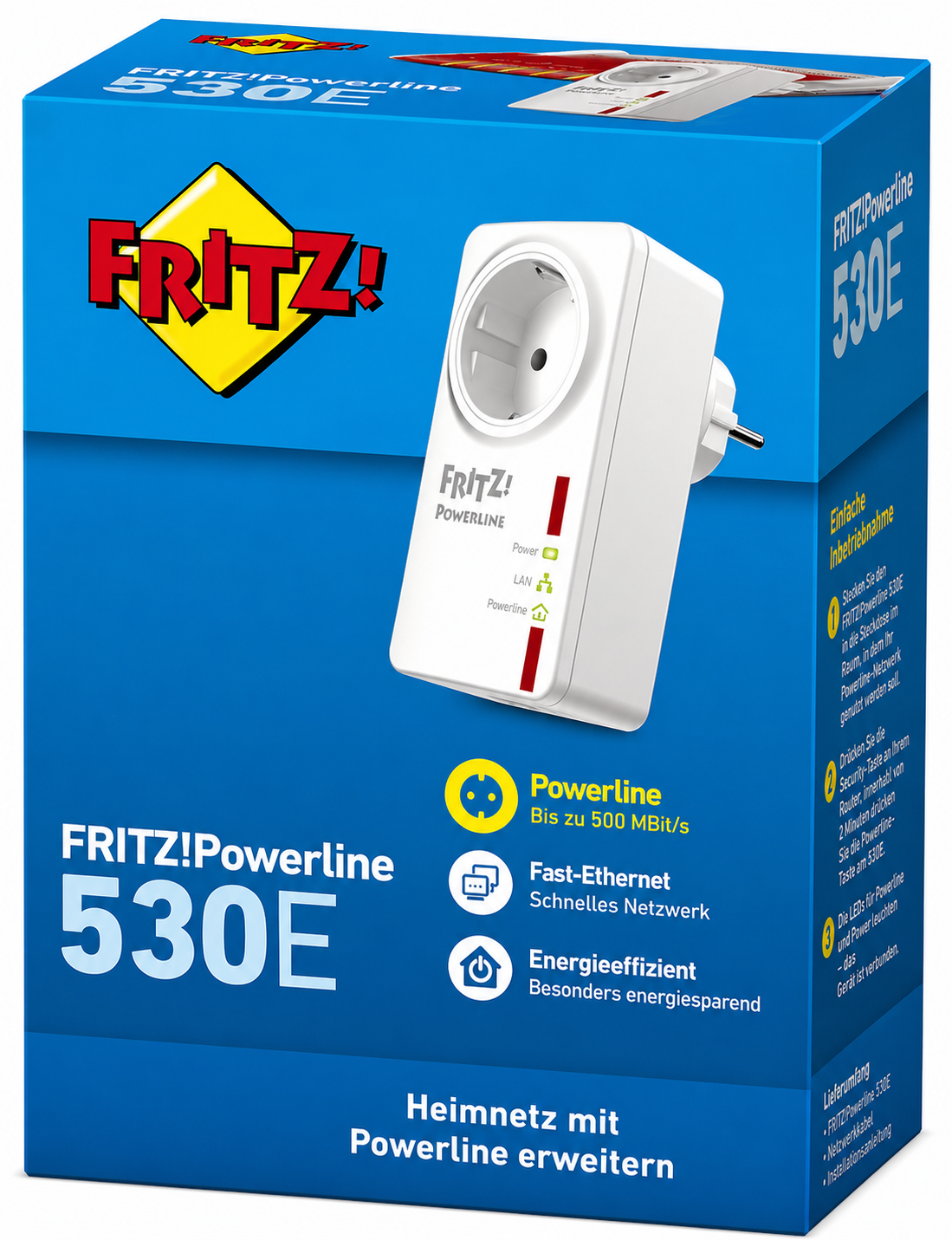 FRITZ!Powerline 530E Einzeladapter