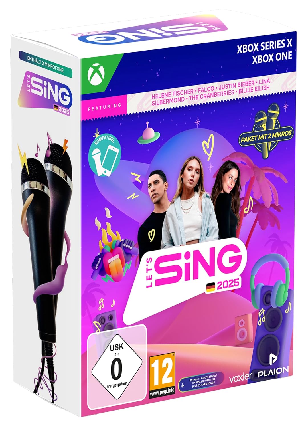 Let's Sing 2025 German Version + 2 Mics - [Xbox One/Series X]