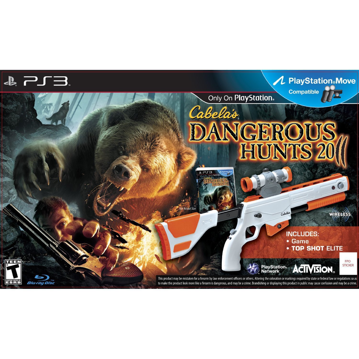 Cabelas Dangerous Hunts 2011 inkl. Top Shot Elite Gun - [PS3]