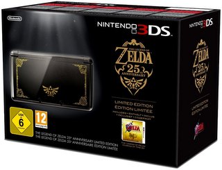 Nintendo 3DS Konsole - The Legend of Zelda: Ocarina of Time 3D - Schwarz