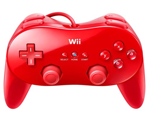 Nintendo Wii Classic Pro Controller - Rot