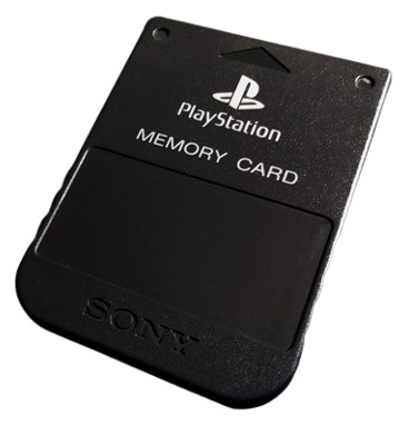 PS1 Memorycard 1MB - Schwarz