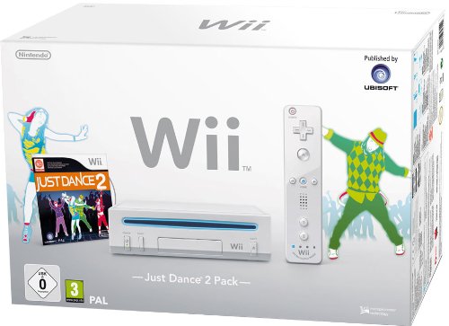 Wii Konsole - Just Dance 2 Pack - Weiß