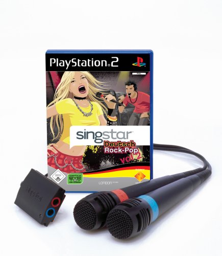SingStar Deutsch Rock-Pop Vol. 2 inkl. 2 Mikrofone - [PS2]