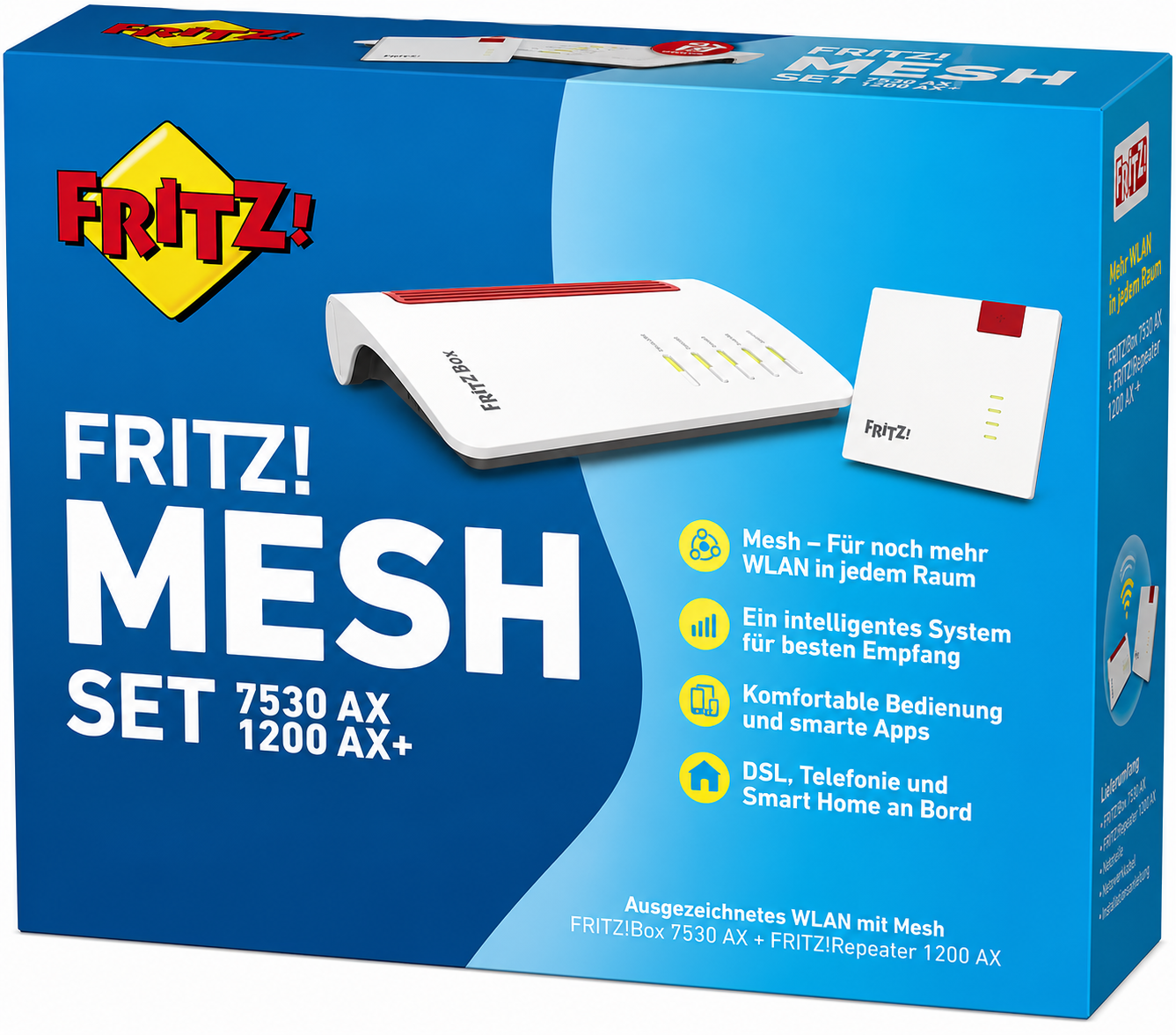 FRITZ!Mesh Set - FRITZ!Box 7530 AX und FRITZ!Repeater 1200 AX