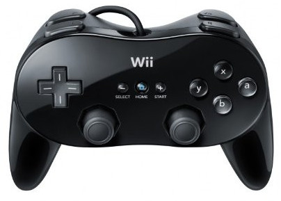 Nintendo Wii Classic Pro Controller - Schwarz