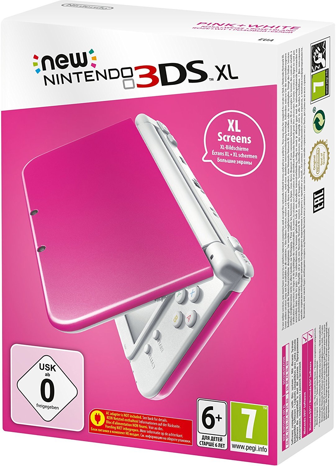 New Nintendo 3DS XL Konsole - Pink/Weiß