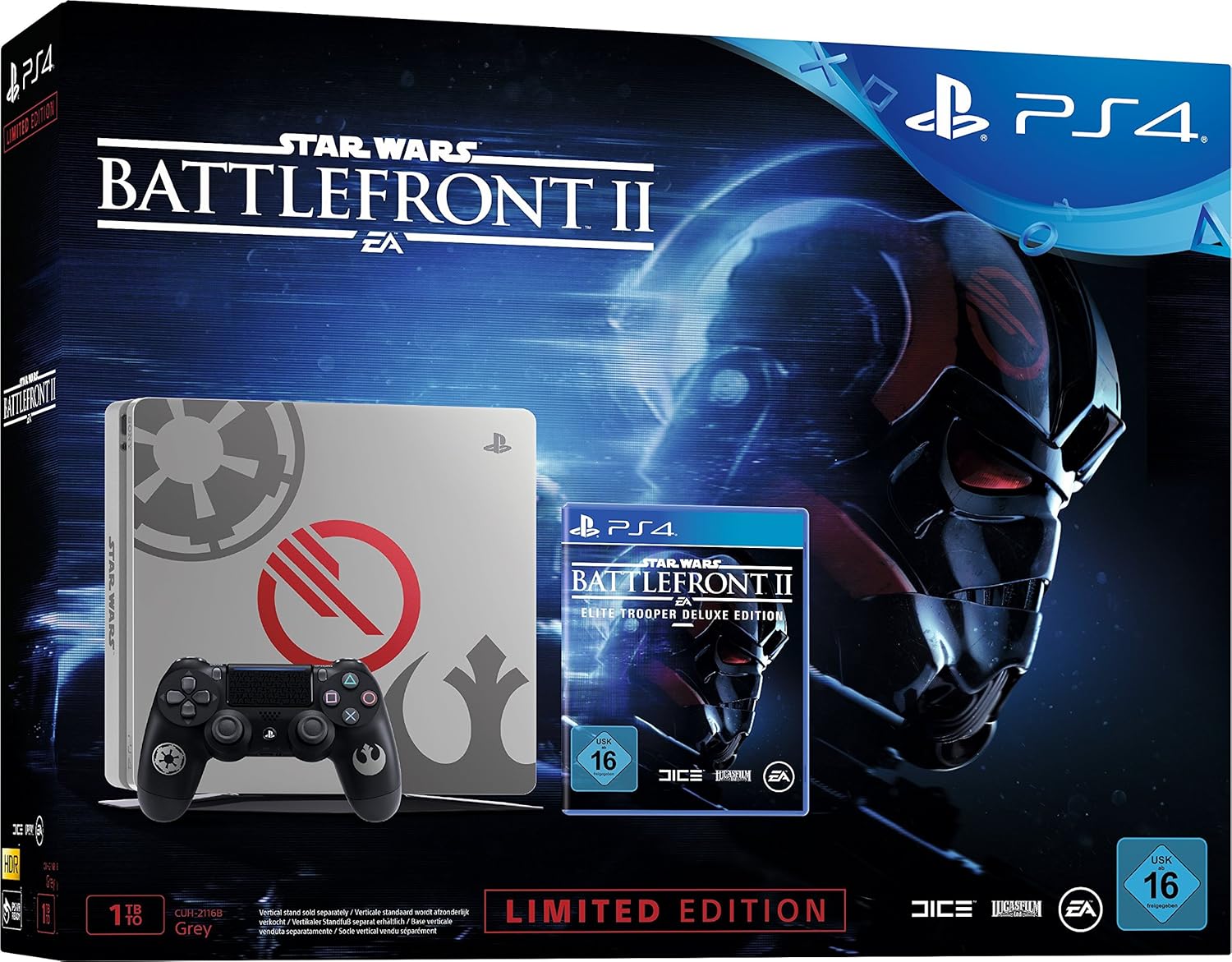 PS4 Slim Konsole 1TB - Elite Trooper Deluxe Limited Edition