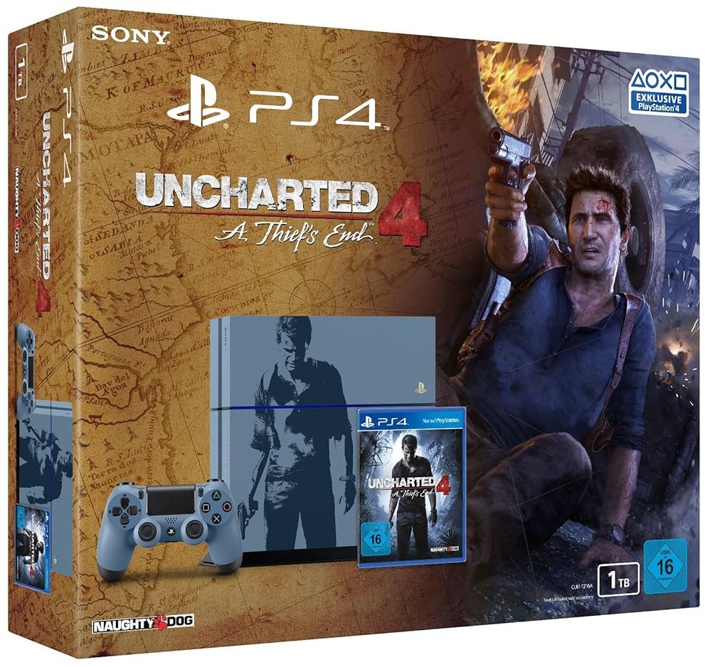 PS4 Konsole 1TB - Uncharted 4: A Thief's End Limited Edition
