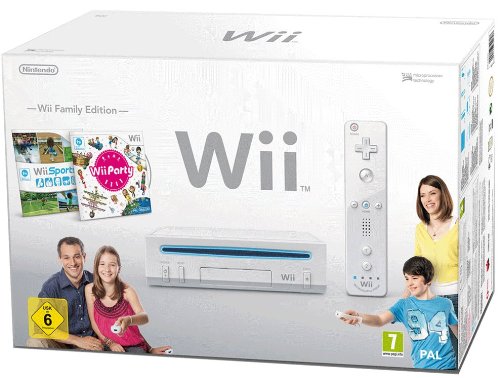 Wii Konsole - Wii Sports & Wii Party Pack - Weiß